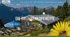 Desktop Screenshot of brunnenkopfhuette.eu